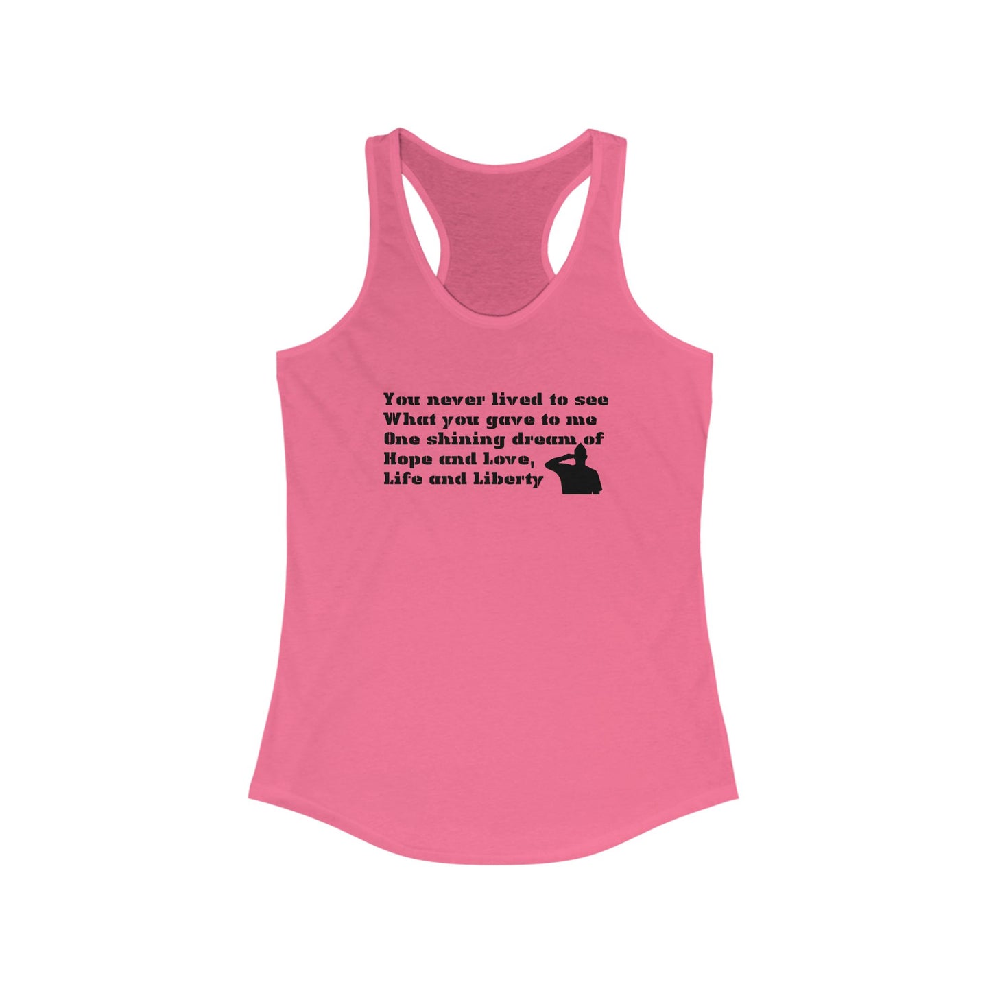 Air Force - Requiem for a Soldier - Ideal Racerback Tank