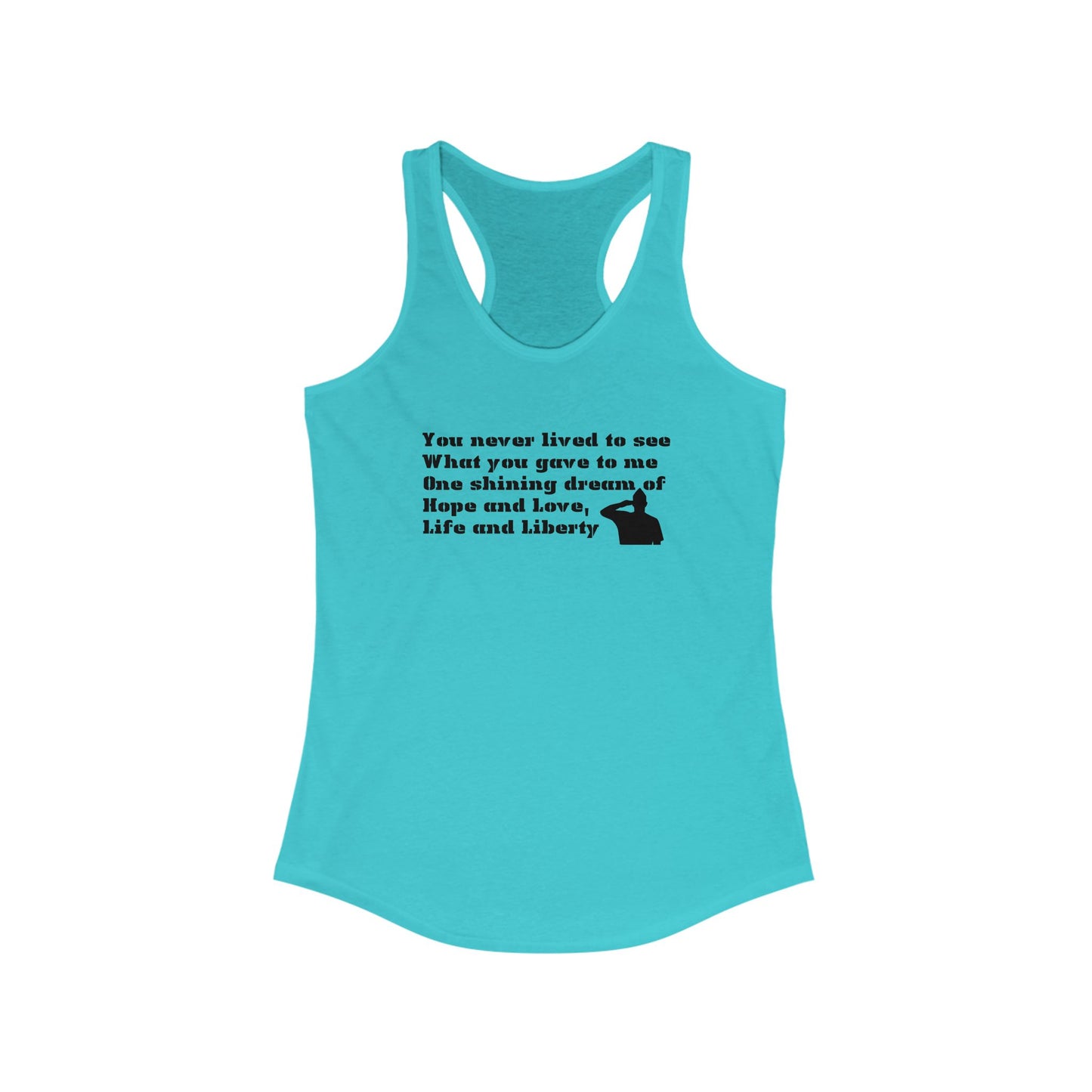 Air Force - Requiem for a Soldier - Ideal Racerback Tank